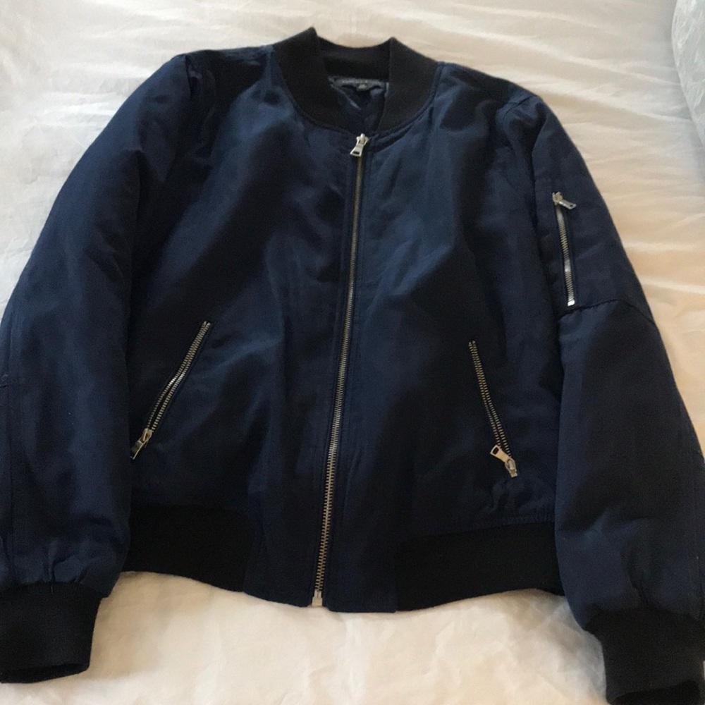 Navy Bomber Jacket - image 1